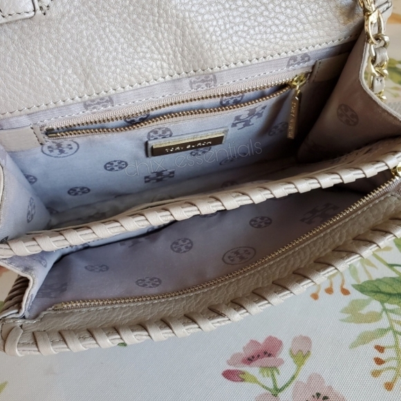 Tory Burch Marion Combo Crossbody - Silver Maple - Picture 9 of 14